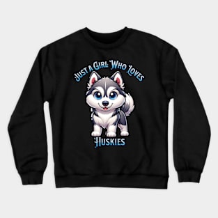 Siberian Husky Adoration Tee - For the Snowy Hearted Crewneck Sweatshirt